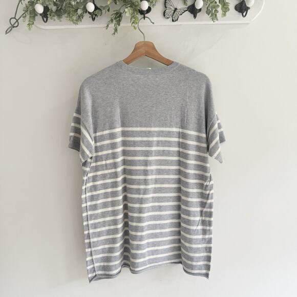 Eileen Fisher Stripe Organic Cotton Sweater Boxy Fit Small CP - Picture 4 of 5